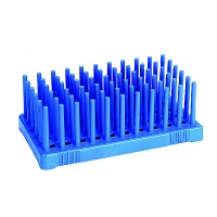 Штатив для пробирок Ø 14-17 мм, 50 мест, автоклавируемый, синий цвет, полипропилен, 1 шт