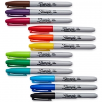 Сменные маркеры для электронного счетчика колоний Sharpie®, 8 цветов, 8 шт