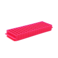 Штатив для хранения микропробирок 1,5/2,0 мл, на 80 мест, розовый цвет, полипропилен, 1 шт