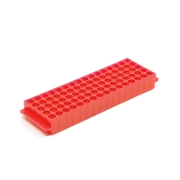 Штатив для хранения микропробирок 1,5/2,0 мл, на 80 мест, красный цвет, полипропилен, 1 шт