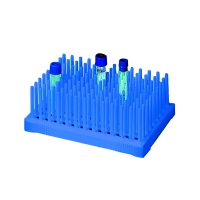 Штатив Peg Rack для пробирок 10-13 мм, синий, 96 мест, 1 шт