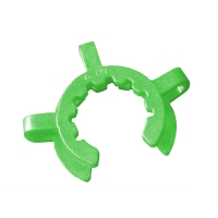 Зажим для фиксации конических шлифовых соединений лабораторной посуды, диаметр 24/29, зеленый цвет, POM, 10 шт