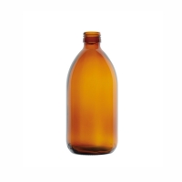 Бутыль, 60 мл, Ø  горла 28 мм, темное натрий-кальций-силикатное стекло, без крышки, 1 шт
