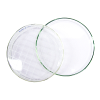 Стеклянные чашки Петри 15х90 мм с белой счетной сеткой, 2 шт