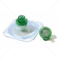 Фильтры шприцевые Abluo, ацетат целлюлозы, 0,8 мкм, 13 мм, стерильные, зеленые, 50 шт/уп